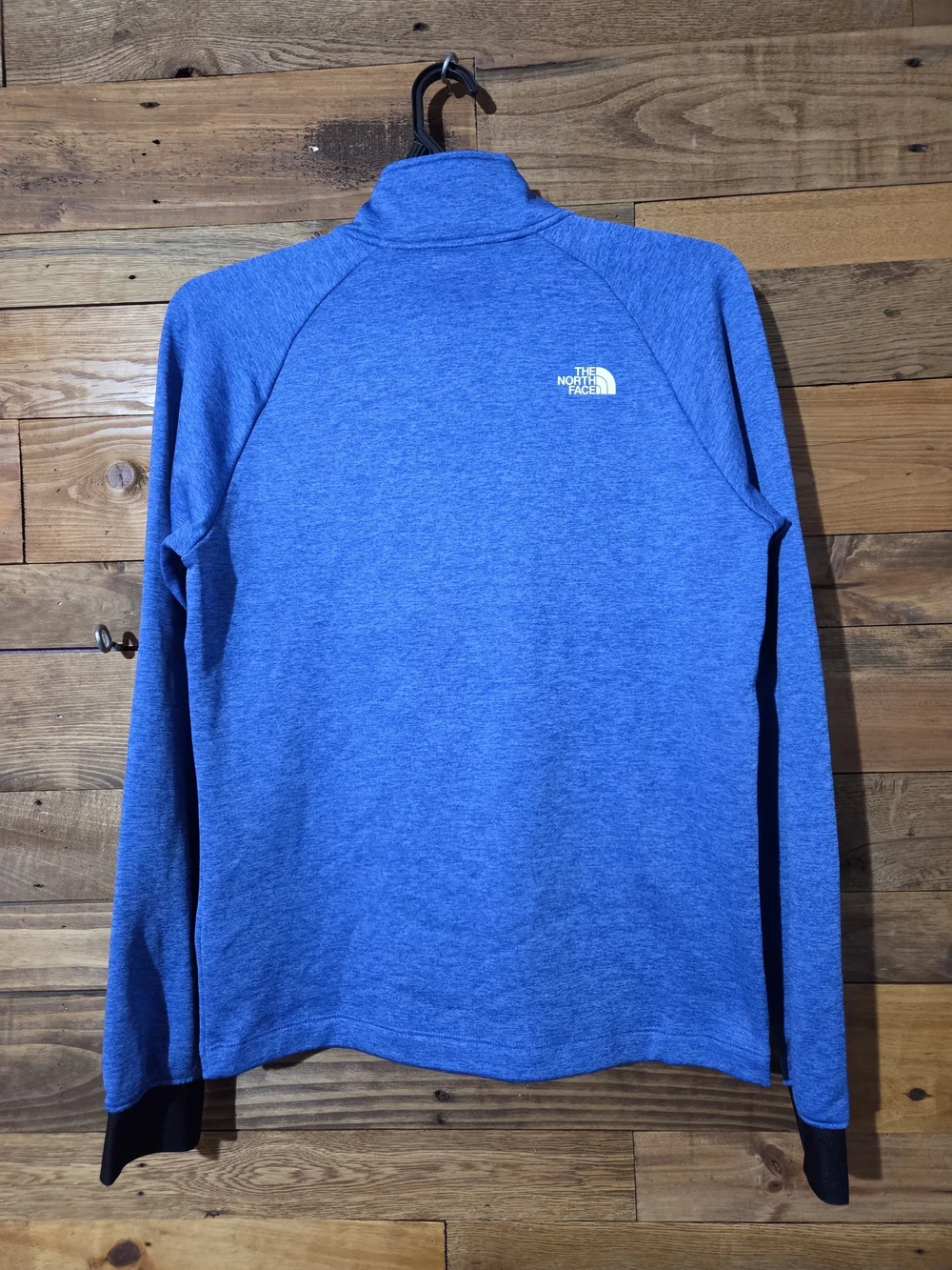 The North Face Men's S Blue Heather Performance Fleece Half Zip Pullover Sweater